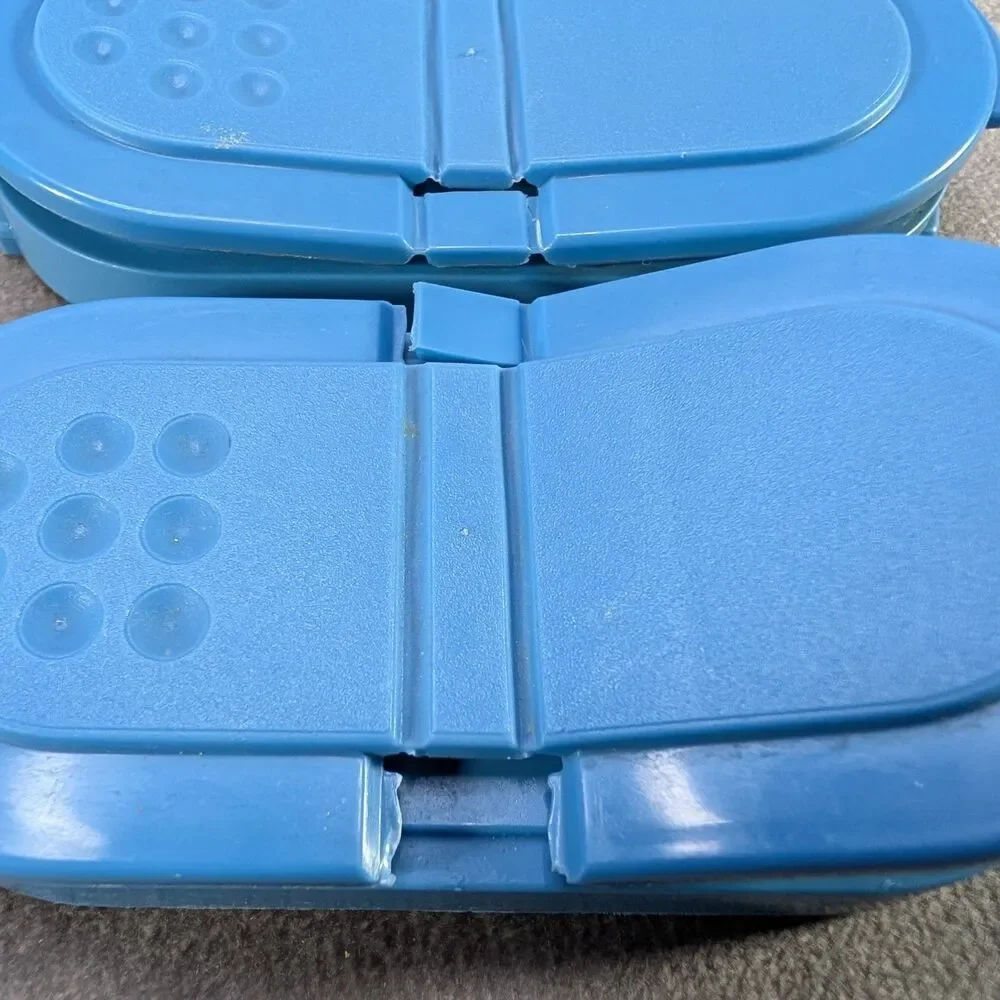 Tupperware Modular Mates Spice Shakers Set Lot 15 Blue Flip Lids 1843 1846 1844